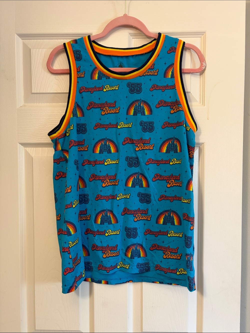 Disneyland Resort Bright Blue Rainbow Logo Tank Top